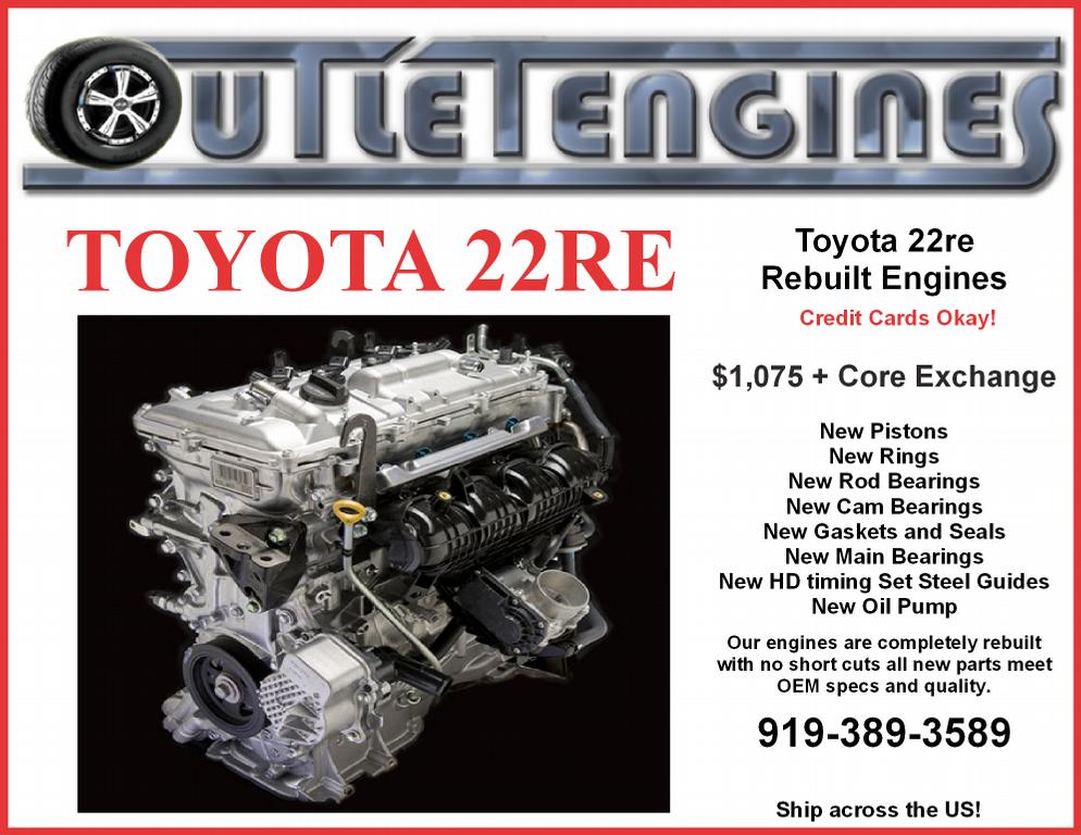ENGINES ENGINES ENGINES Rebuilt Motors Auto, Truck, Marine and